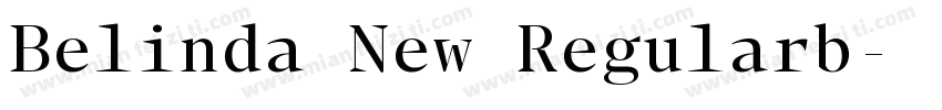 Belinda New Regularb字体转换